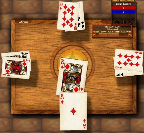 The three trump,two suited euchre hand. Image 5
